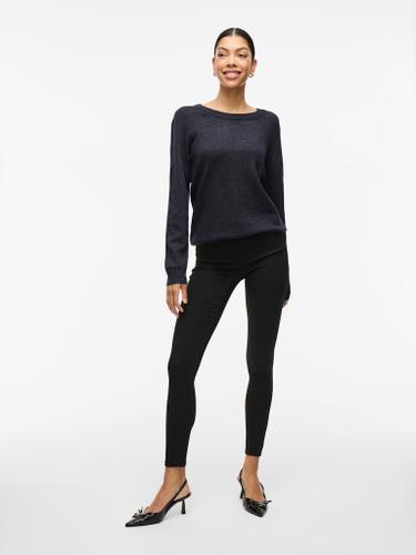VIRIL O-NECK L/S KNIT TOP - NOOS Blau S