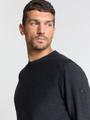 Pullover Crewneck Garment Dyed + Stone Washed M Regular Fit - Black