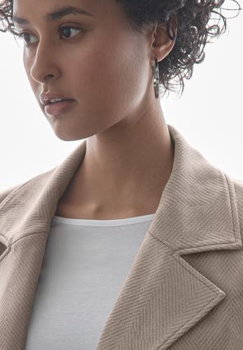 Kurze Velours Jacke 34 - Breezy Beige