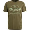 Short sleeve r-neck single jersey L - Beech