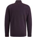 Half zip collar cotton knit Violett XXL