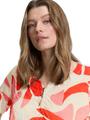 Plus Size - Crinkle T-Shirt mit Muster 48 Regular Fit - Red Dots And Shapes Design