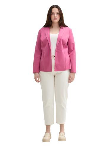 Plus Size - Regular Fit Blazer 46 Regular Fit - Pink Velvet