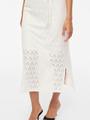 VIAMALINA S/L MIDI DRESS/VOL/PB XL Normal geschnitten - Snow White
