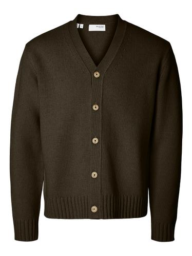 SLHCODY LS KNIT RELAXED CARDIGAN NOOS M Locker geschnitten - Demitasse