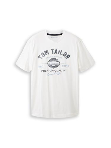 T-Shirt mit Logo-Print M Regular Fit - White