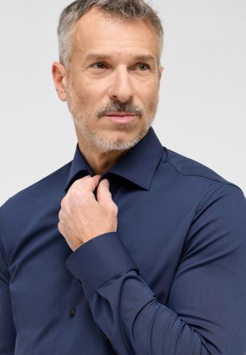 Performance Shirt Twill-Stretch Langarm Blau 42/Langarm - 67cm