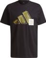 adidas Herren Short Sleeve Graphic T-Shirt L in Schwarz