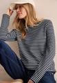 Gestreiftes Strukturshirt S - Universal Blue