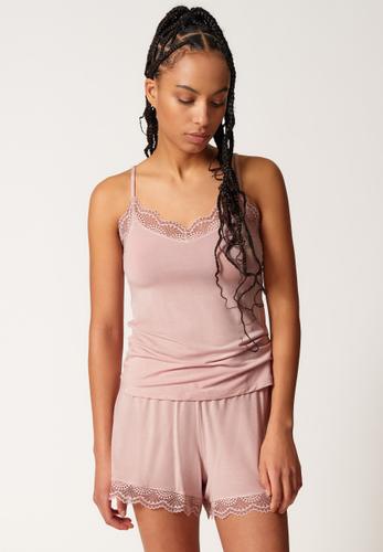 Skiny Damen Spaghettishirt Night In Mix &amp; Match 36 - Rose Smoke