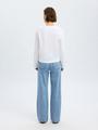 SLFALICE HW WIDE LONG LIG BLU JEANS NOOS 29/30 Weiter Beinschnitt - Light Blue Denim