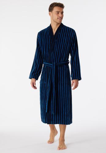Bademantel Blau M