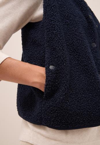 Weste in Wolloptik XL - Urban Dark Blue