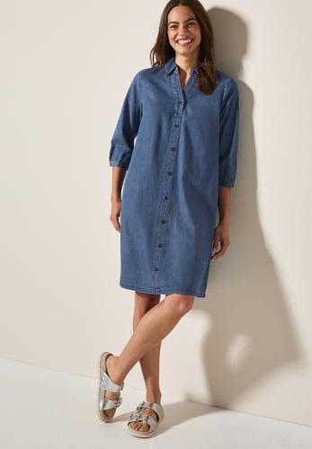 Kleid im Jeanslook L - Mid Blue Wash