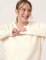 Wärmender Basic Pullover mit V-Ausschnitt 48 Figurumspielend | Gerade geschnitten - Pearl