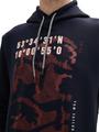 Basic Hoodie mit Print M Regular Fit - Sky Captain Blue