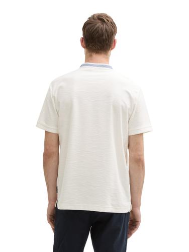 Poloshirt mit Stehkragen XL Regular Fit - Off White