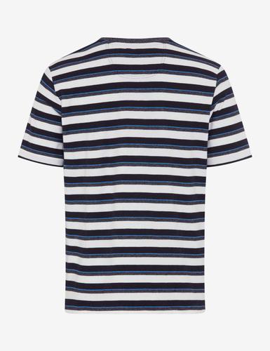 Style Troy S M Modernes T-Shirt, Gerader Schnitt - Navy
