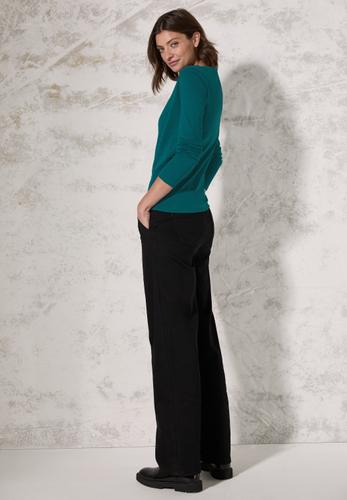 Shirt mit Rundhals XXL - Petrol Green