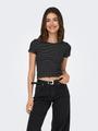 ONLEMMA STRIPE S/S TOP JRS M Normal geschnitten - Black