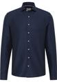 Linen Shirt Twill Langarm 38/Langarm - 67cm SLIM FIT - Midnight