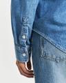 Regular Fit Jeansbluse 36 - Semi Light Blue Worn In