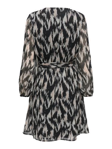ONLCERA LIFE 3/4 SHORT DRESS WVN NOOS XS Normal geschnitten - Black