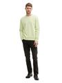 Basic Sweatshirt mit Logo-Print XL Regular Fit - Lime Cream Green