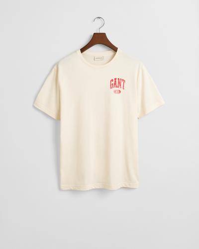 GANT 49 Arch Graphic T-Shirt M - Cream