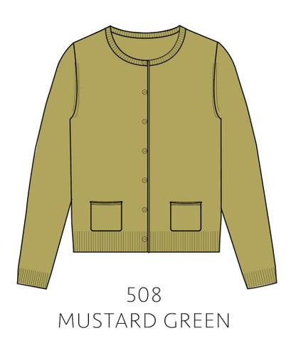 NOS Cardigan, Rundhals Grün 46