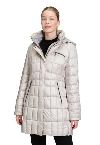 Steppjacke 40 Leicht tailliert - Grau Beige
