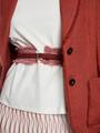 Taillengürtel aus Veloursleder 36 - Etruscan Red