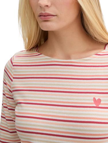 Langarmshirt mit Streifenmuster XL Regular Fit - Multicolor Regular Stripe