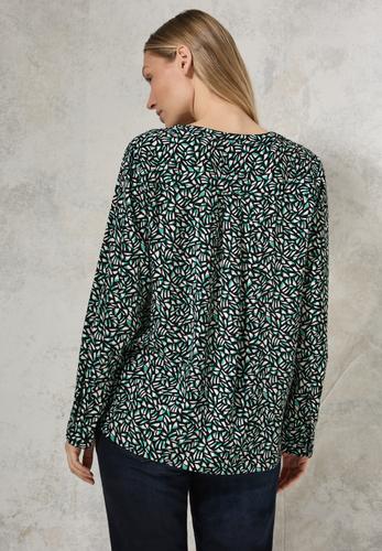 Bluse mit Minimal Print XL - Black