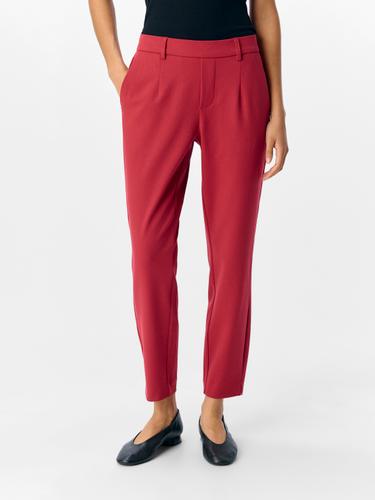 OBJLISA SLIM PANT NOOS 44 Gerade geschnitten - Karanda Red