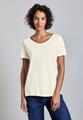 Basic T-Shirt in Unifarbe 36 - Off White