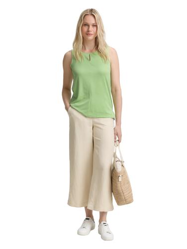 Top mit Cut-Out-Detail M Regular Fit - Pistachio Green