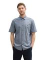 Regular Fit Kurzarmhemd mit Brusttasche XL Regular Fit - Sky Captain Zigzag Structure