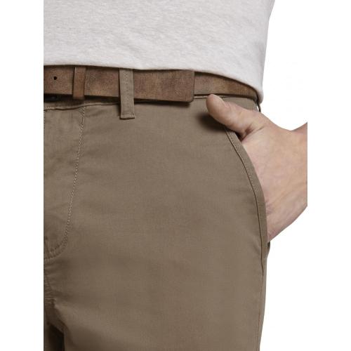 Slim Fit Chino Hose mit Gürtel 33/32 Slim Fit - Honey Camel Beige