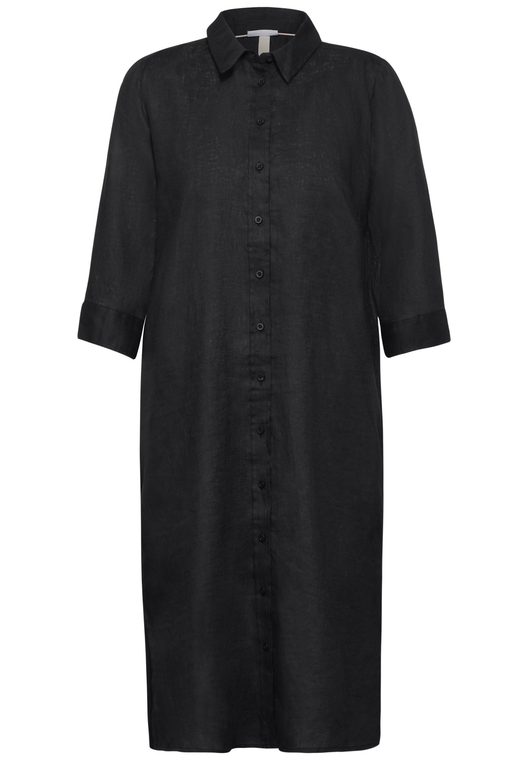 Hemdblusen Leinen Kleid 34 - Black