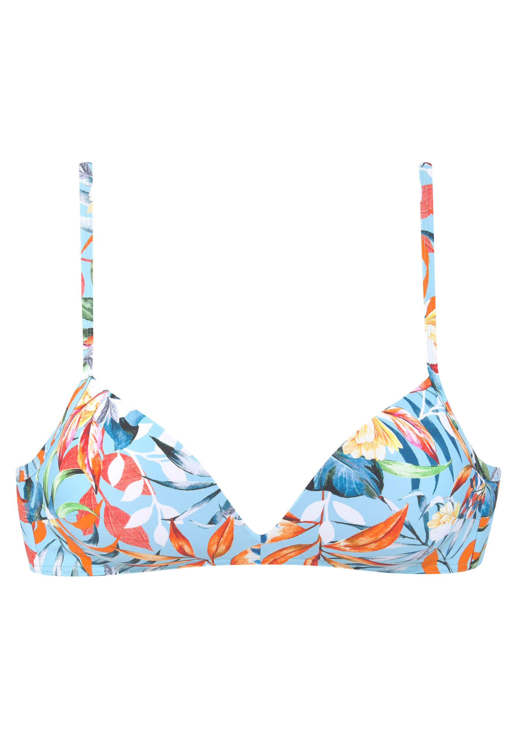 Venice Beach LM exkl. Sport OT Bralette Bade 40C - Lt.blue Prin