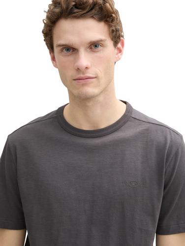 Basic T-Shirt aus Baumwolle XXL Regular Fit - Tarmac Grey