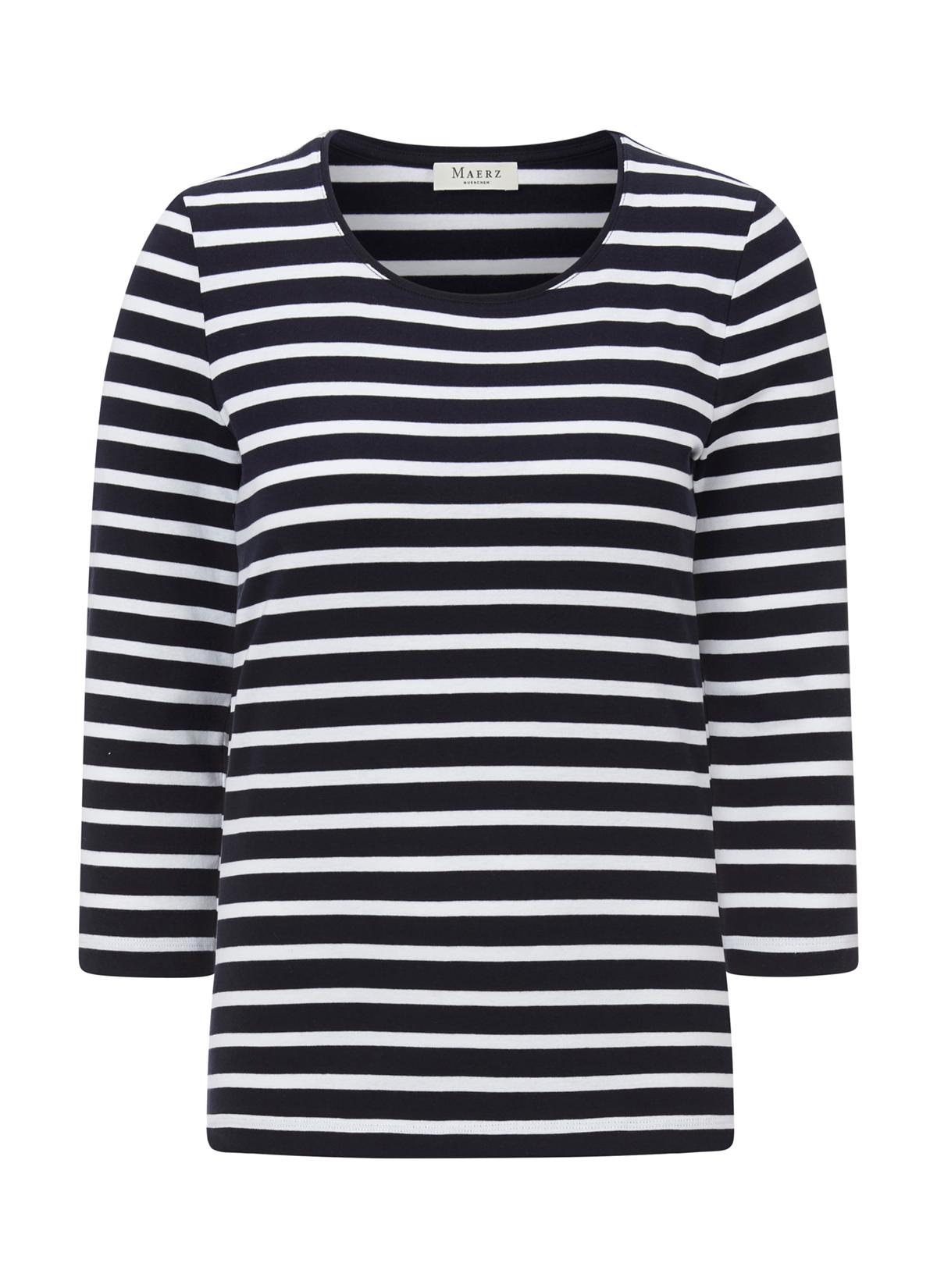 Longsleeve Rundhals 3/4 Arm 36 Slim Fit - Navy