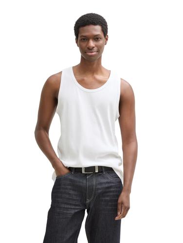 Ripp Tanktop aus Baumwolle XXL Regular Fit - White