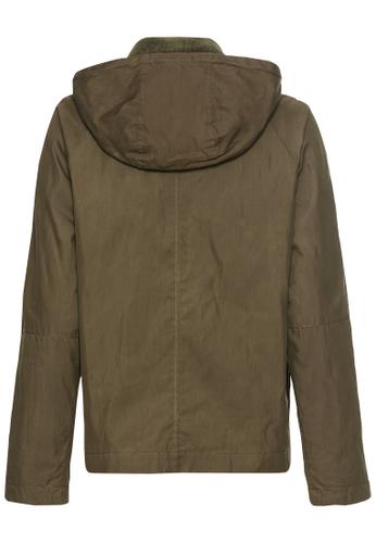Blouson mit Cordkragen 36 Regular Fit - Dark Khaki