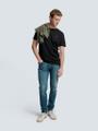 T-Shirt Crewneck Slub Schwarz XL