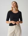 OPUS Kurzarmshirt »Daily F« im Basic-Look - Schwarz / 36