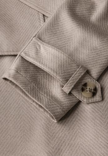 Kurze Velours Jacke 34 - Breezy Beige