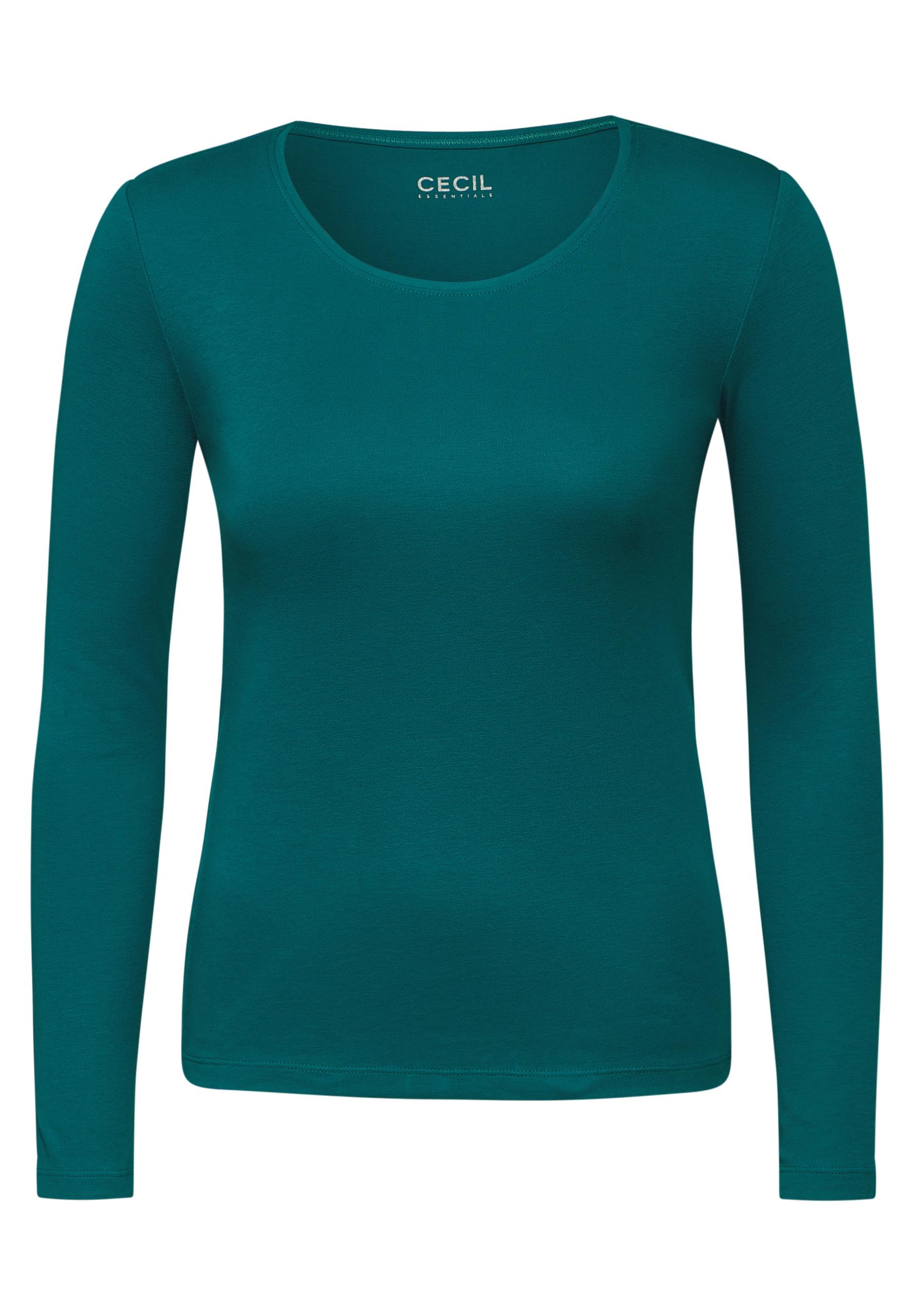 Shirt mit Rundhals XXL - Petrol Green