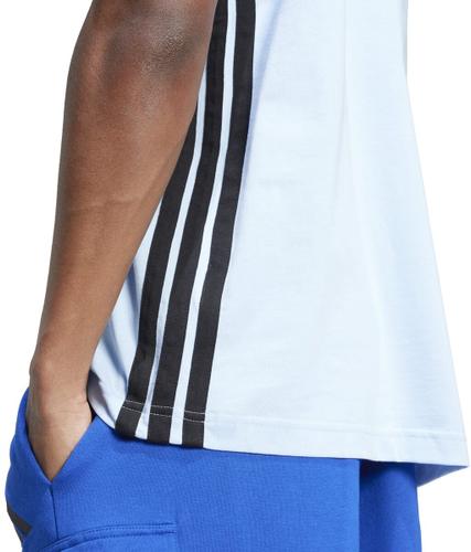 ADIDAS Herren Shirt Essentials 3-Streifen Single Jersey M in Weiß